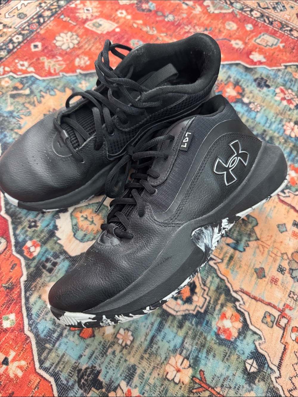 Under Armour Black Men's Athletic Basketball Shoes